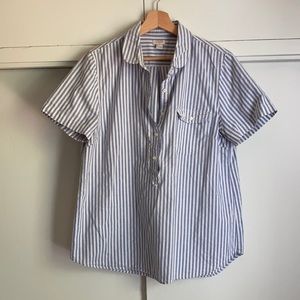 100% Cotton J-crew women’s half-button shirt